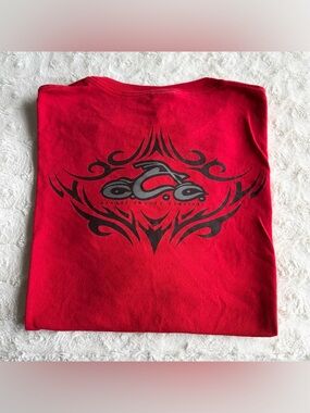 Vintage Orange County Choppers Shirt Tee Mens 2XL XXL Red Tribal Biker OCC 90s